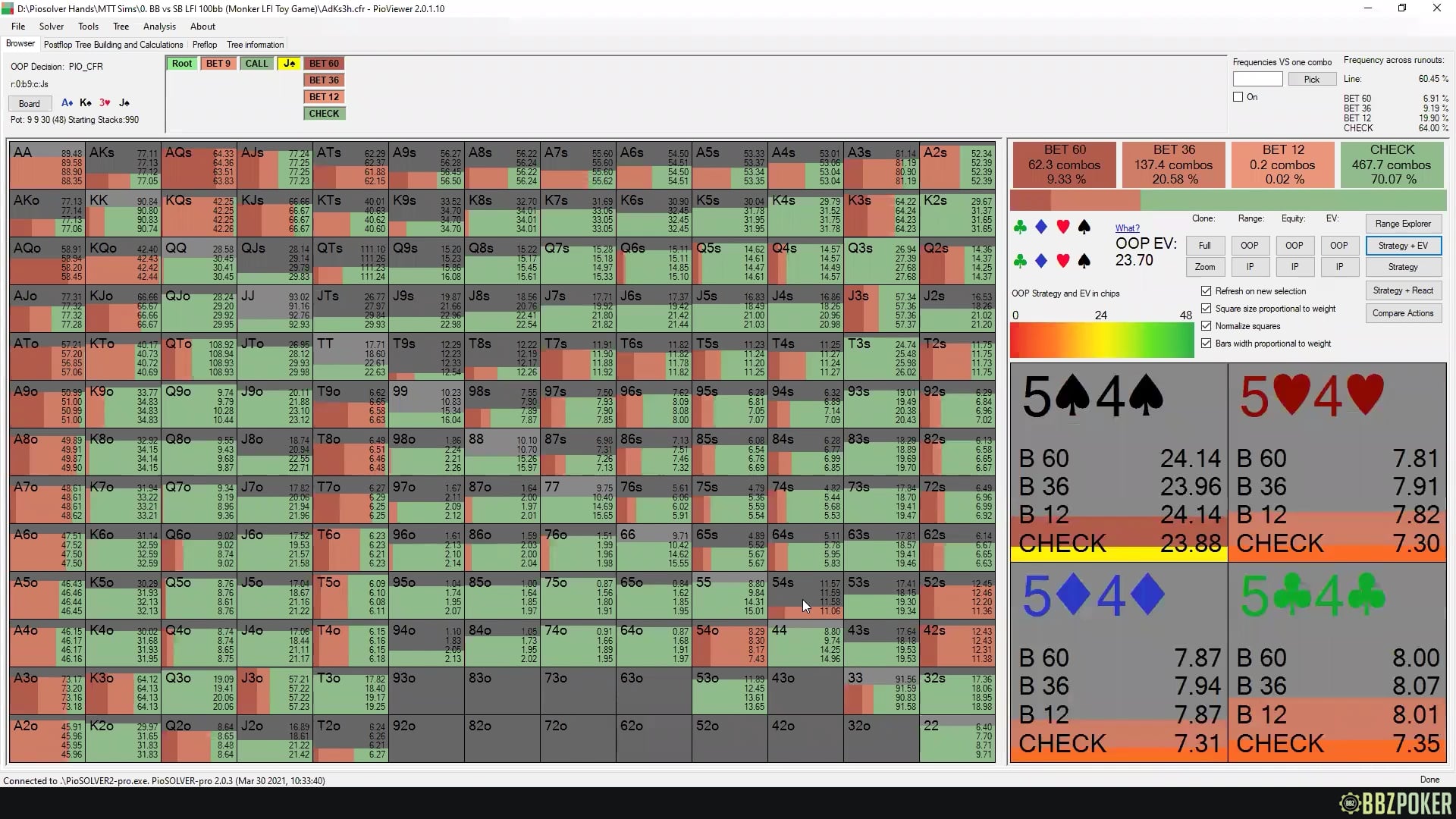 Hand History Review (with Piosolver)