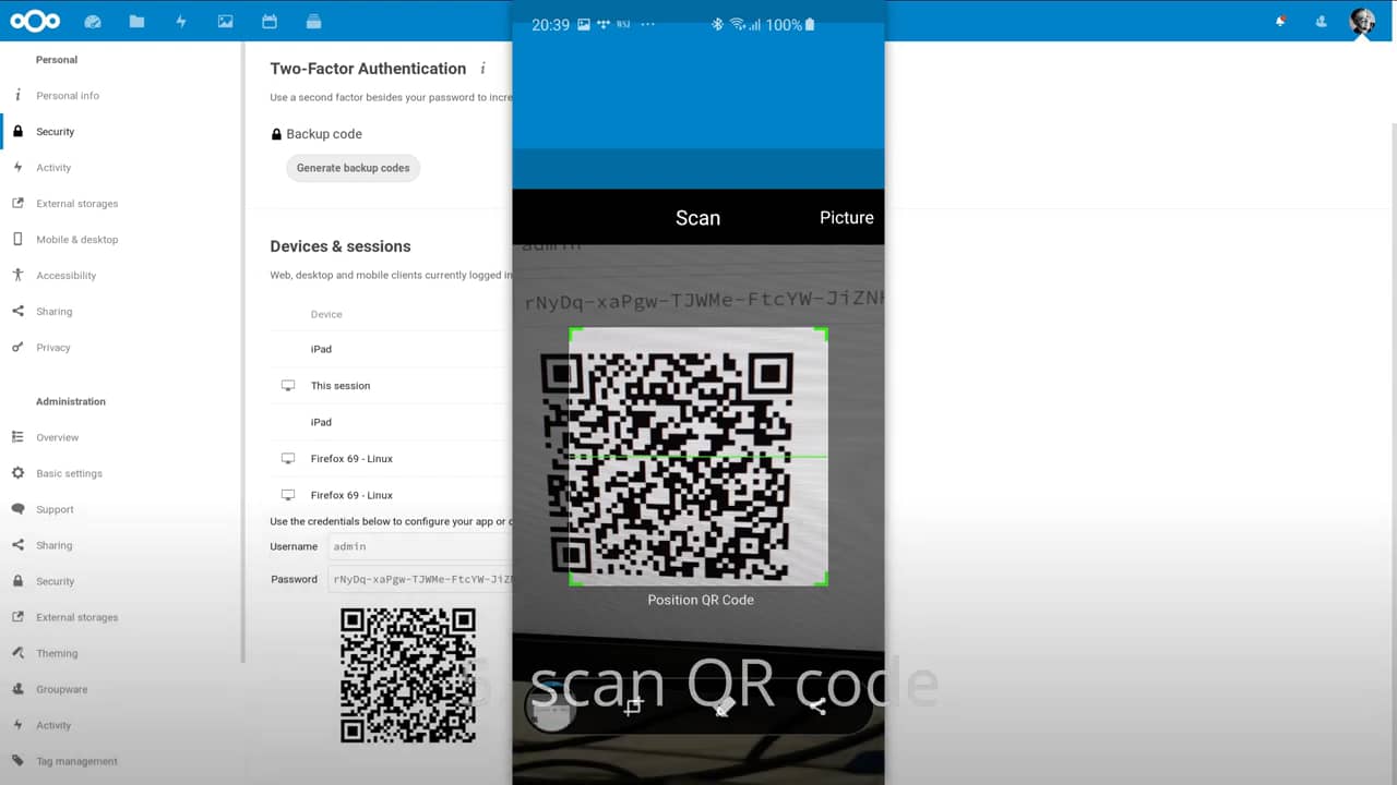 how-to-add-a-nextcloud-client-account-with-a-qr-code-mp4-on-vimeo