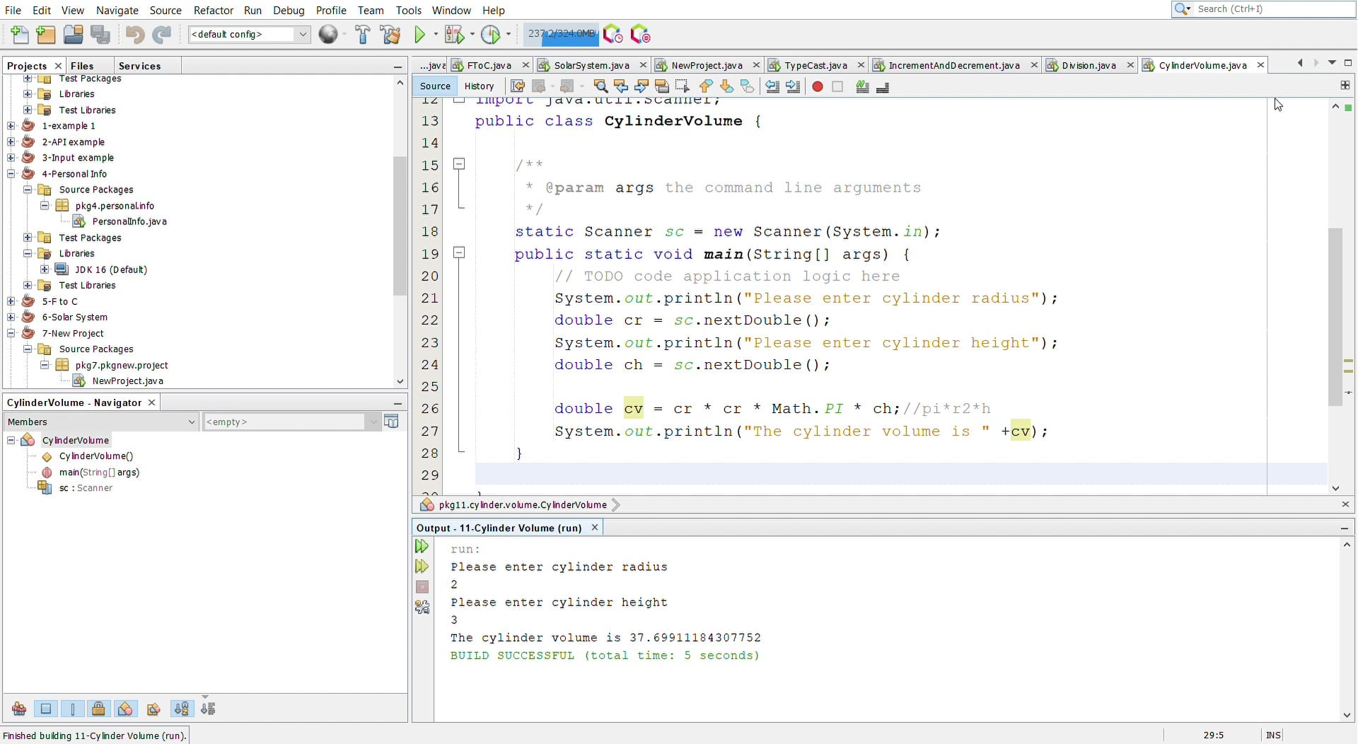 11-Cylinder Volume - Apache NetBeans IDE 12.2 2021-05-30 11-44-16.mp4 ...