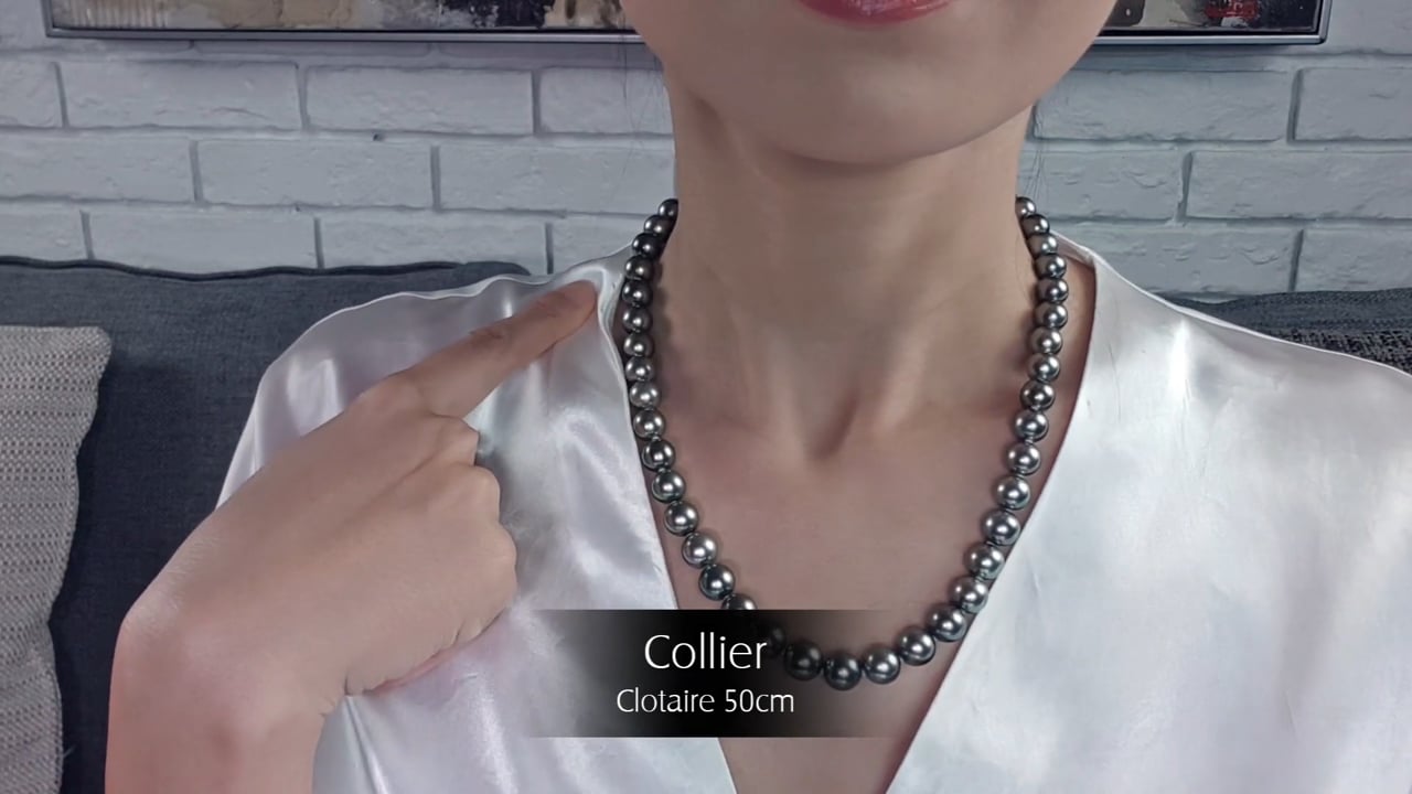 Collana Clotaire 50cm - Perle di Tahiti 9/11mm | Gemperles