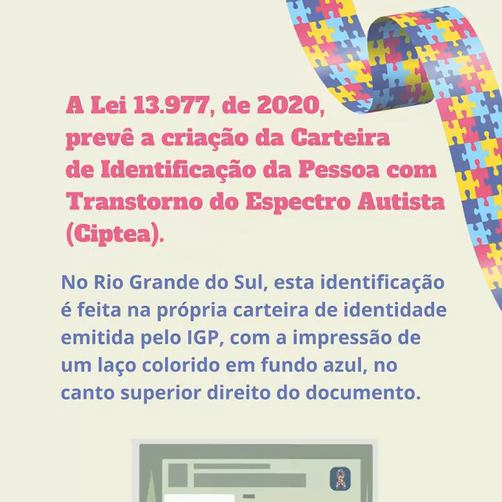 MPRS e IGP lançam campanha para inserção do selo do transtorno do espectro  autista na carteira de identidade