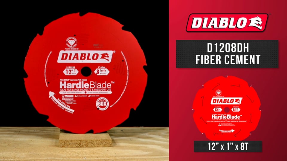 Product Video, Diablo, D1208DH Fiber Cement Circular Saw Blade