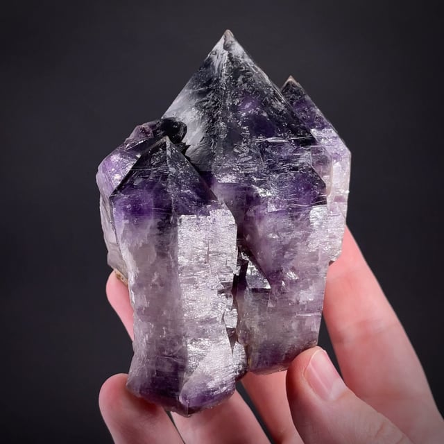 Quartz var. Amethyst (unusual USA locale) Red Feather Lakes, Larimer
