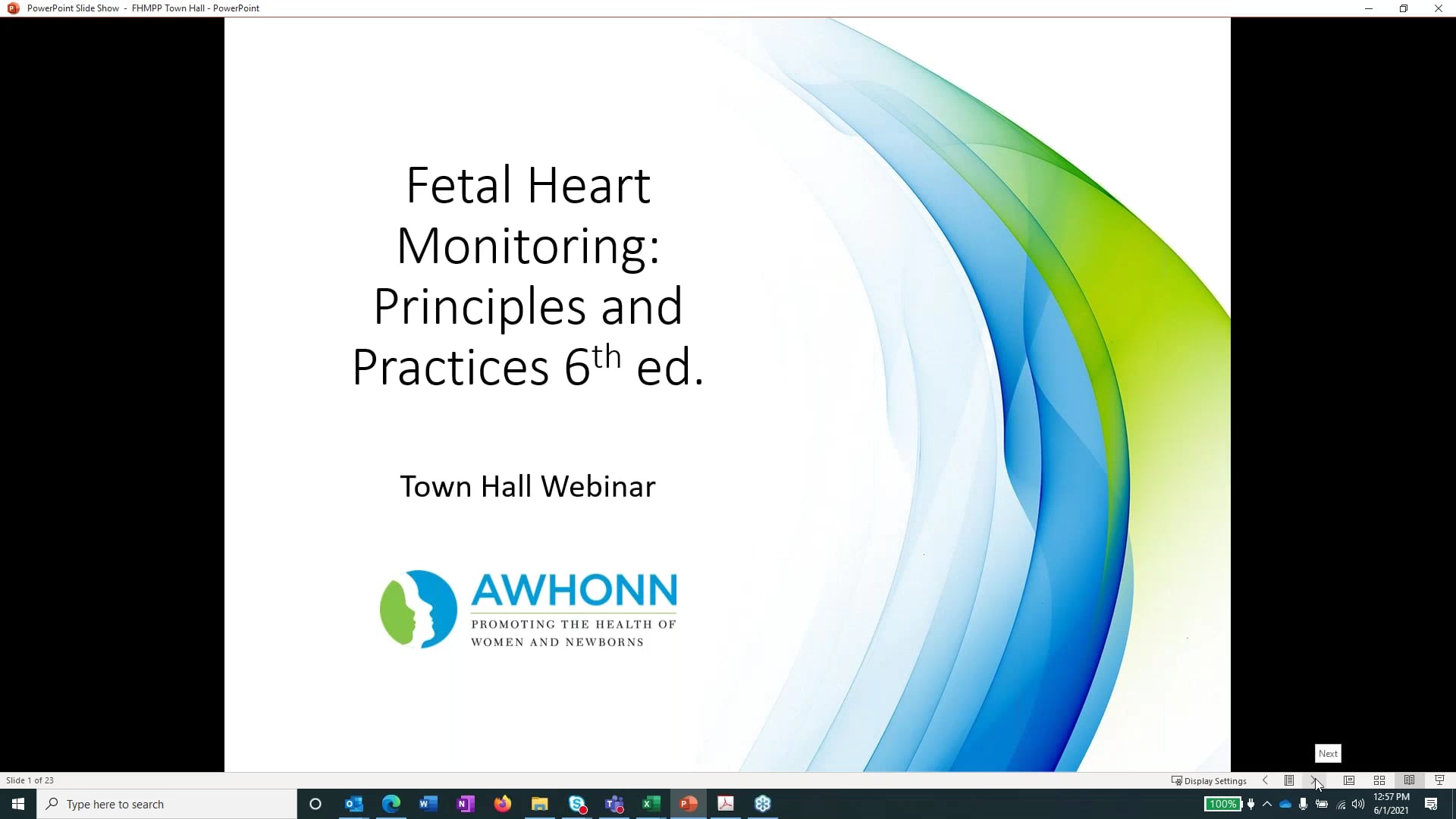 2021-06-01 AWHONN Product Town Hall - Fetal Heart Monitoring Principles ...