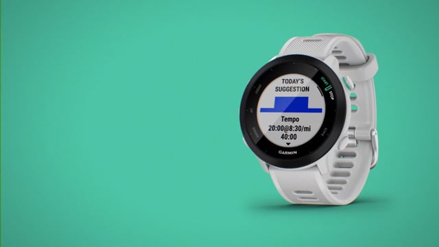 Forerunner 55 // White video thumbnail