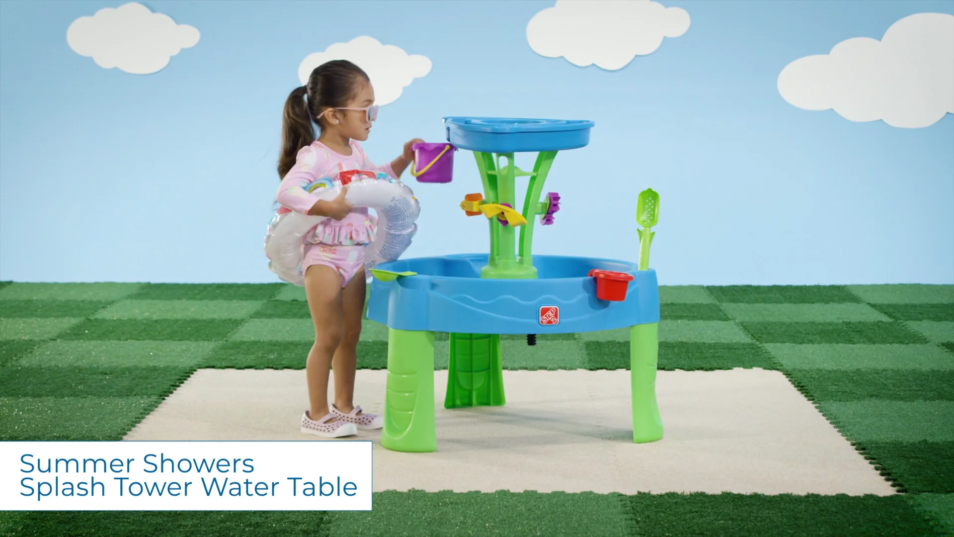 Step2 Rain Showers Splash Pond Watertafel Blauw Met 13