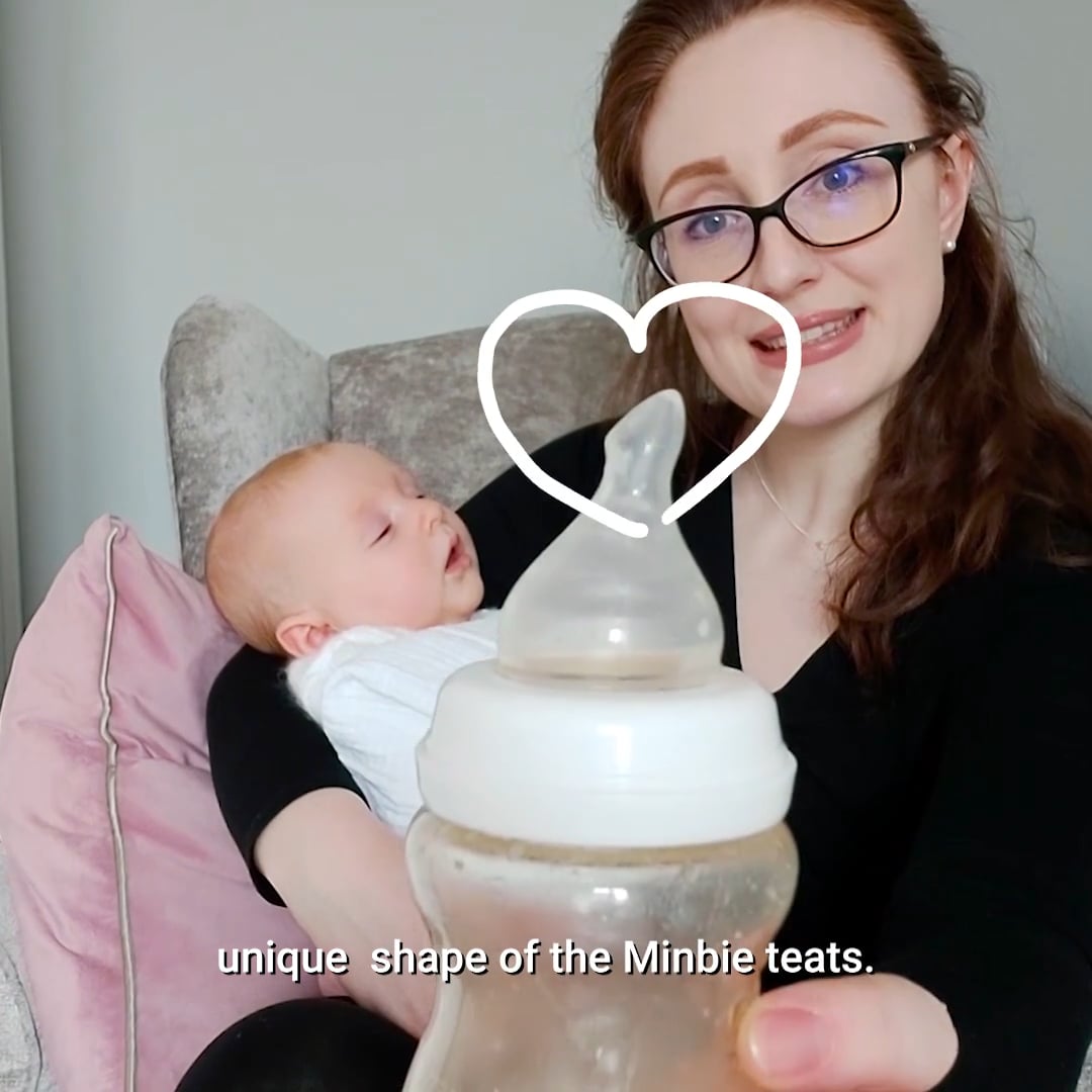 Minbie Bottles Mimic Breastfeeding Action & Latch on Vimeo