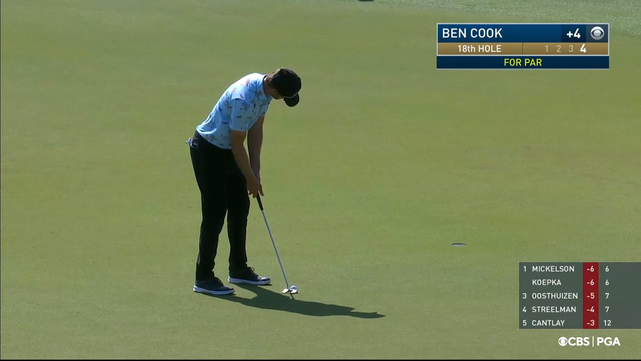 Ben Cook final par putt on 72nd hole of 2021 PGA Championship (May 23, 2021) on Vimeo
