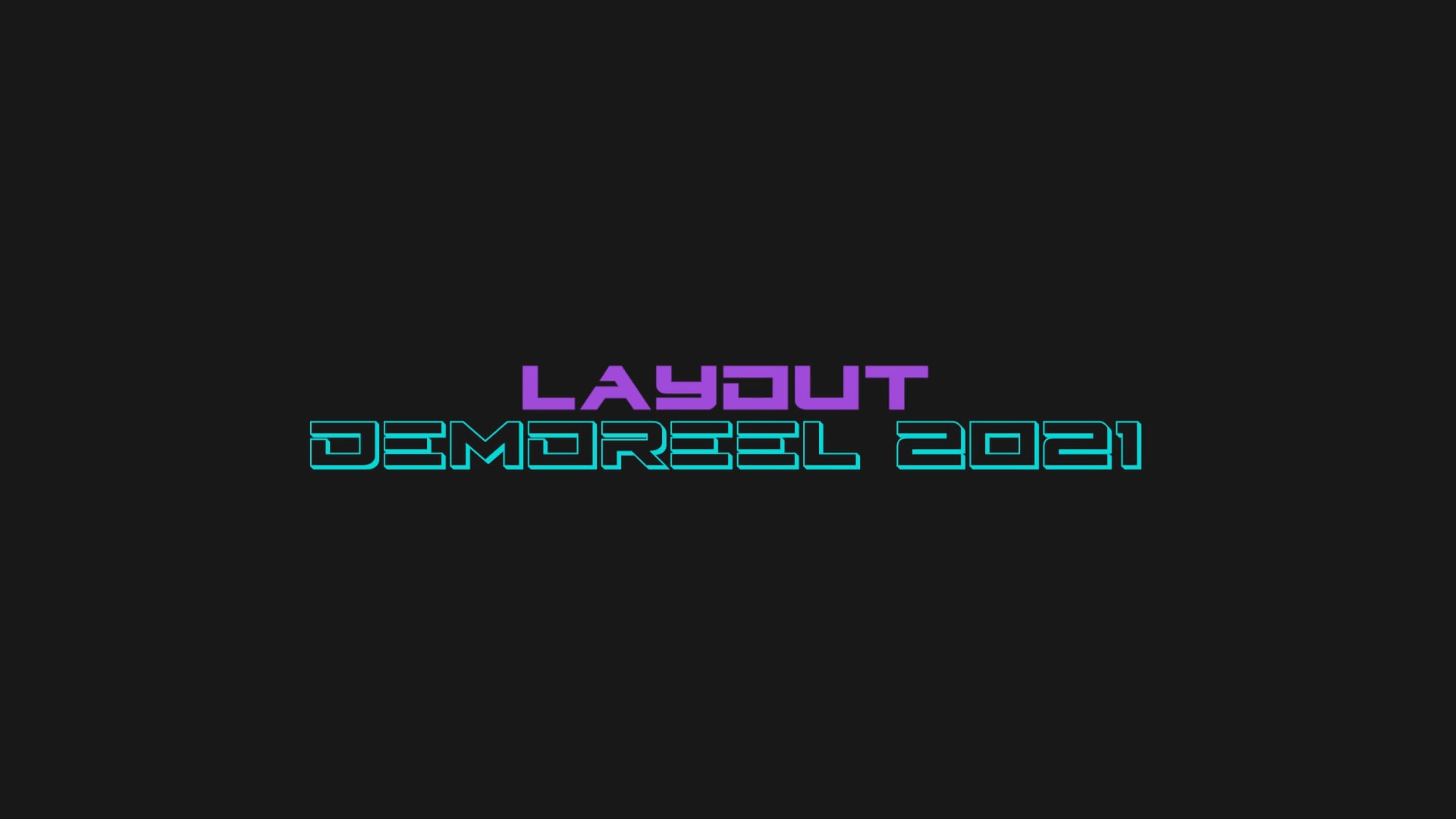 Layout Demoreel 2021