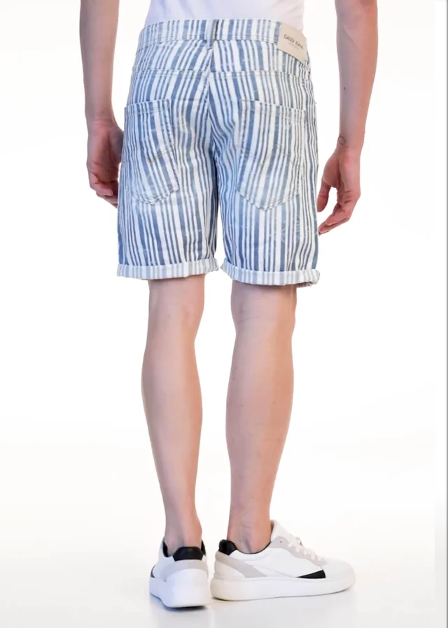 Striped cheap bermuda shorts