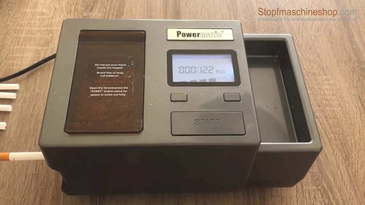 Powermatic 3 Elektrische Stopfmaschine on Vimeo