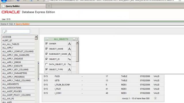 Oracle Apex - Query Builder on Vimeo