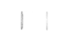 2.00 ct. t.w. Diamond Inside-Outside Hoop Earrings in 14kt White Gold
