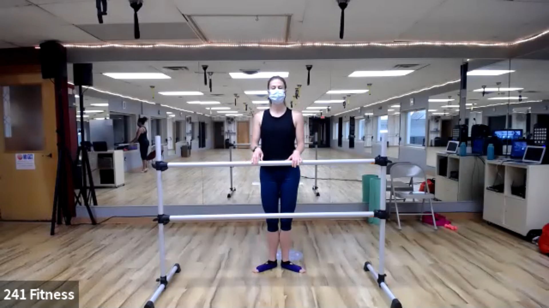 May/June - Lydia - chair, mat, light weights