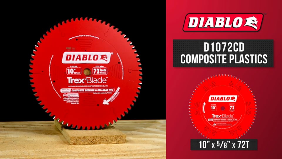 Product Video, Diablo, D1072CD Composite Plastics Circular Saw Blade