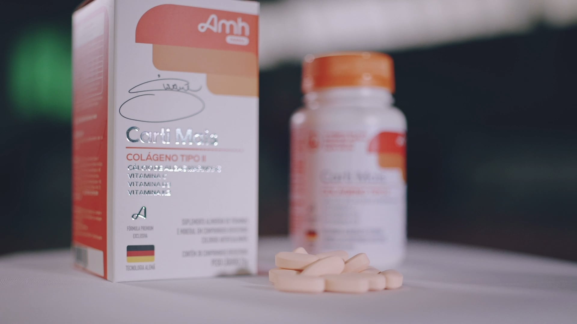 Carti Mais Colágeno Tipo 2 + Cálcio + Vitaminas Da Amh Farma