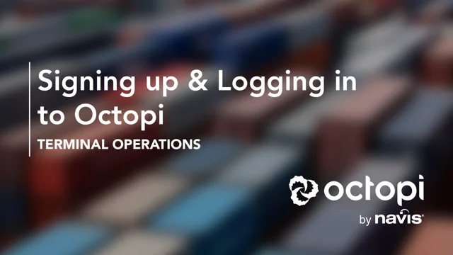 Signing up Logging in to Octopi