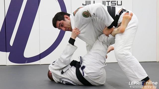 De La Riva with Lapel Control Escape to Side Control