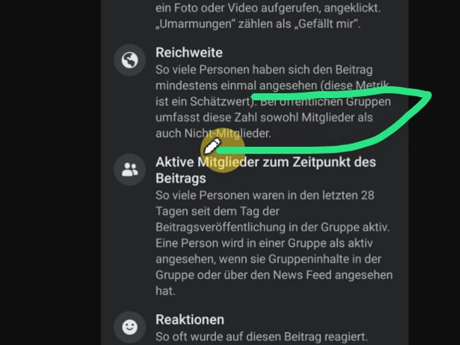 Was bedeuten die Kennzahlen Reichweite und Interaktionen auf FB?