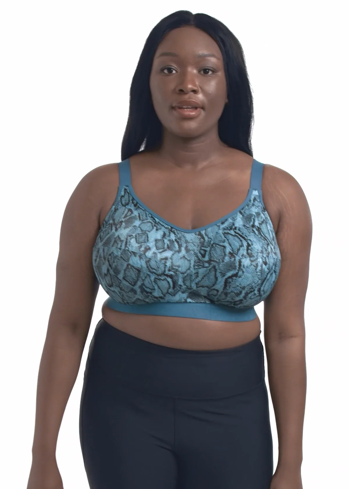 Goddess Celeste Gray Leopard Non Underwired Bra