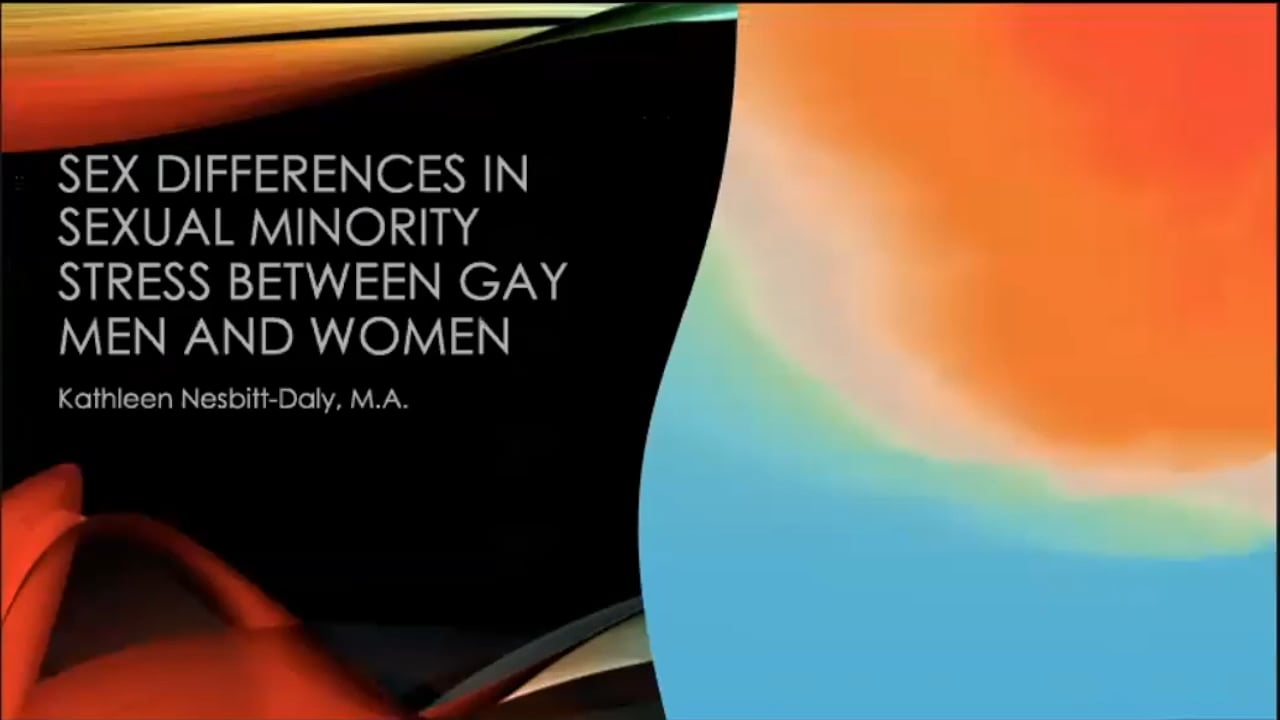 Sex Differences in Sexual Minority Stress Between Gay Men and Women