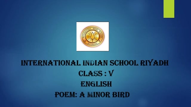 A Minor Bird