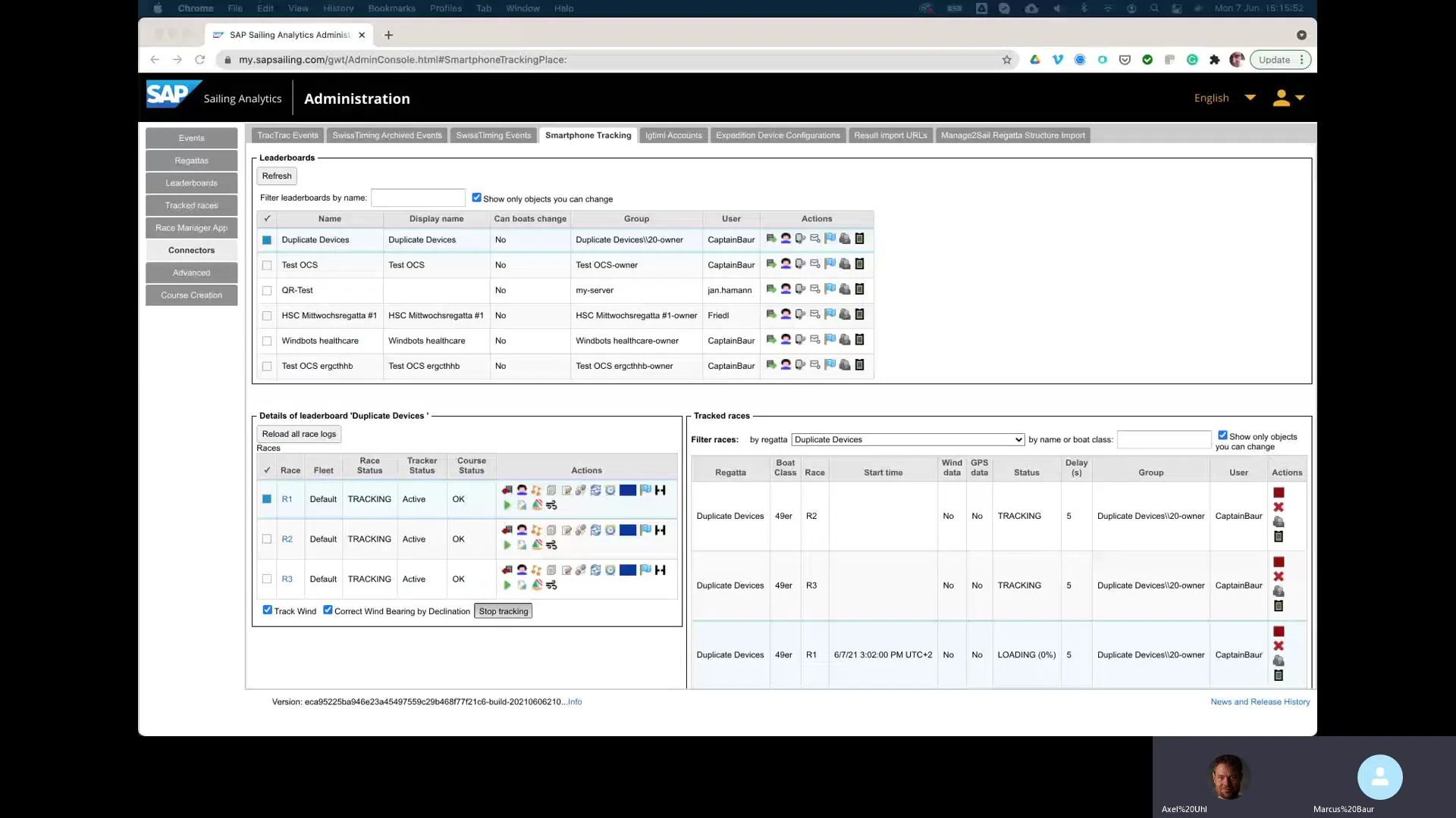 Fixing races when a device is assigned to multiple competitors accidentally