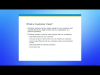 What is Customer Care?