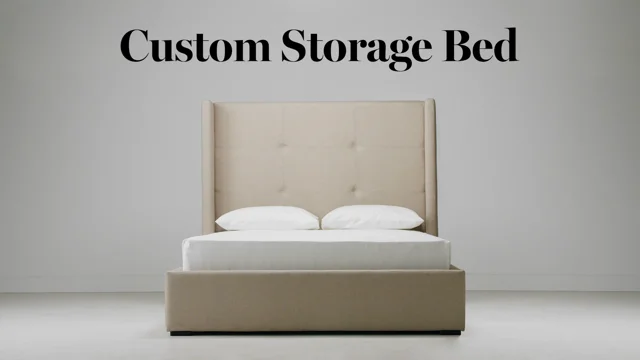 Custom deals storage bed