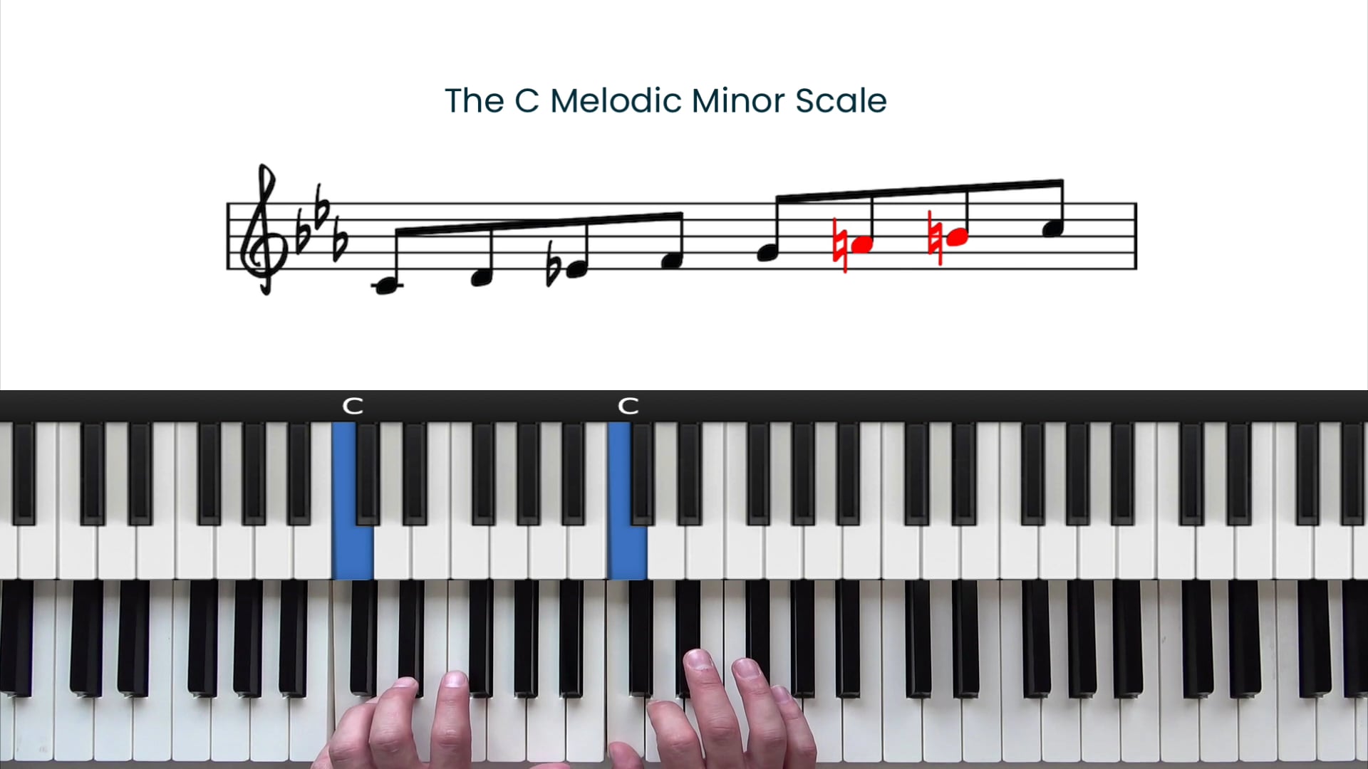 piano minor scales