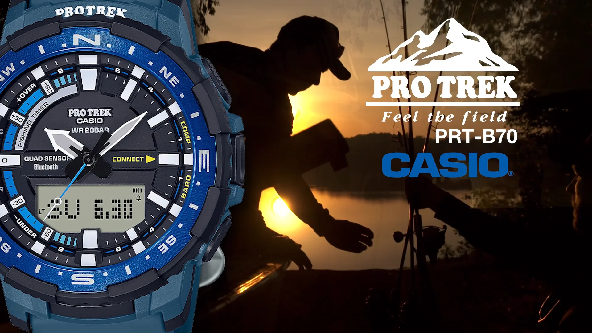 CASIO PRO TREK Angler Line PRT-B70YT-1 Watch - AFN Fishing