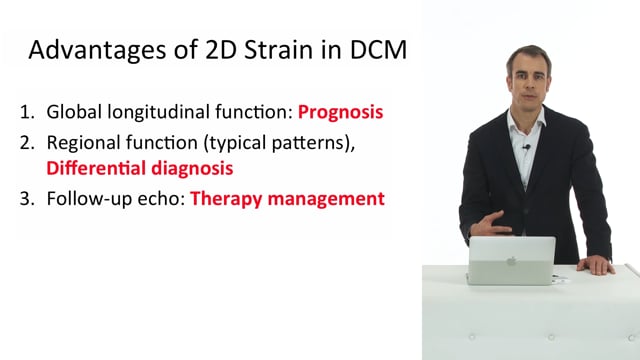 What are indications for strain analysis in DCMP?