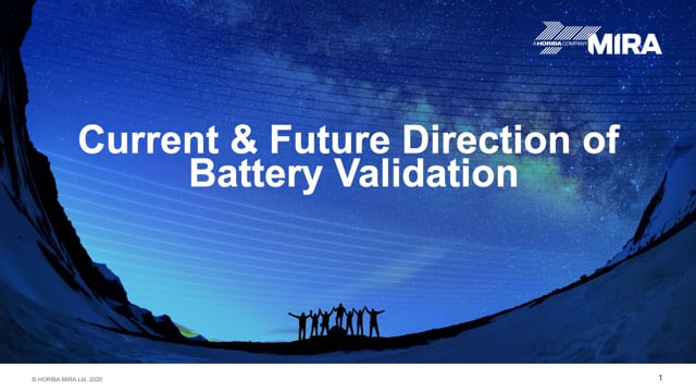 The current state and future direction of battery validation