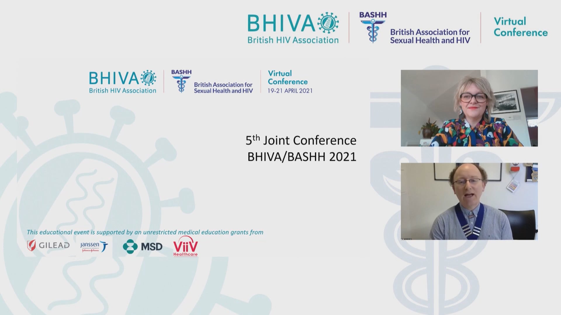 5th Joint Conference of BHIVA with BASHH 2021 Welcome followed by Weight considerations for people with HIV