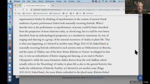 On the idea of dead poets as imagined by T.S. Eliot, compared with ideas about performance, Part II