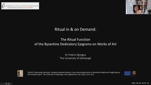 Ritual in Demand: The Ritual Function of the Byzantine Dedicatory Epigram on Works of Art