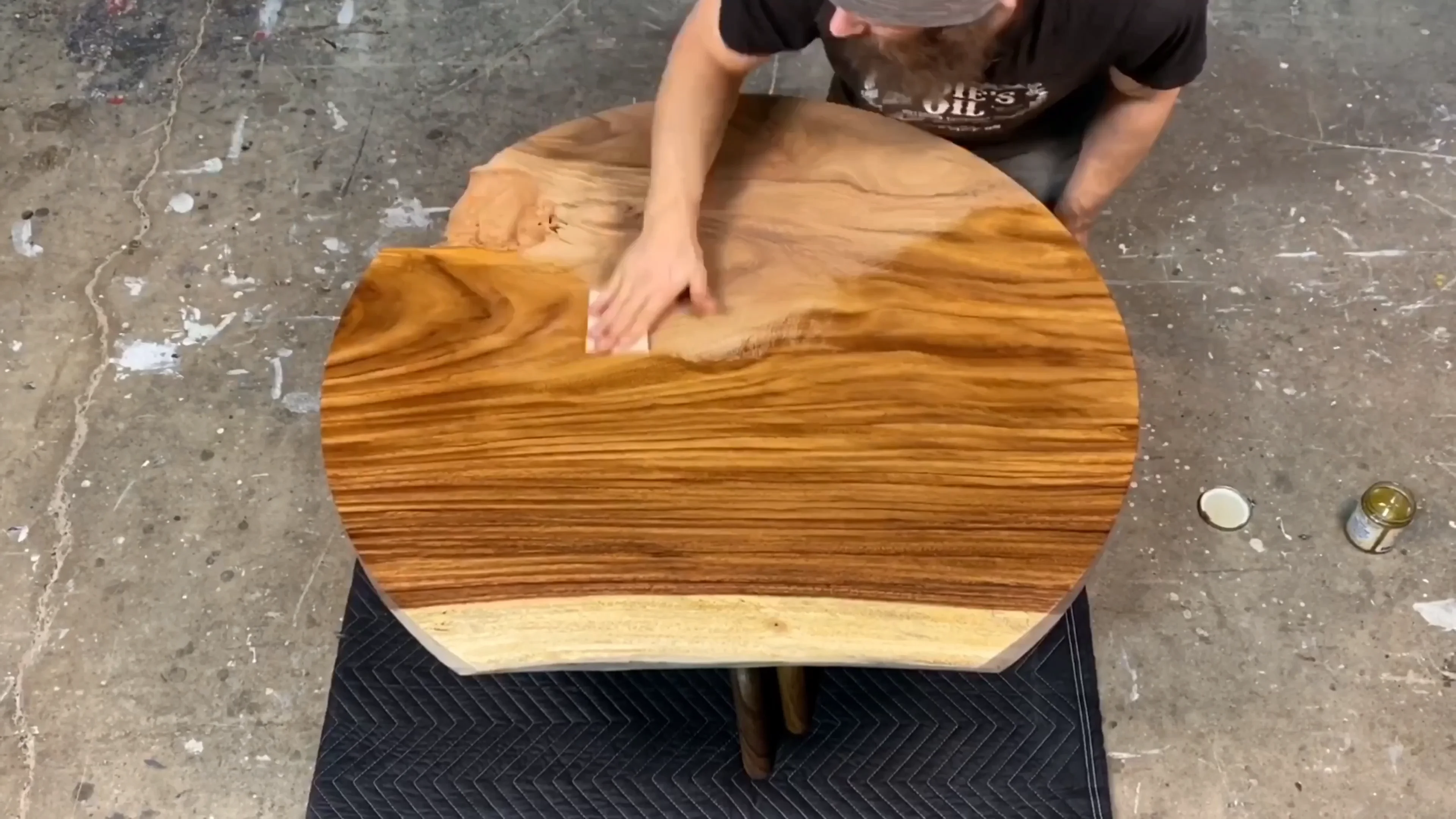 Applying Odie's Green Pigment  DIY Non-Toxic Wood Stain on Vimeo