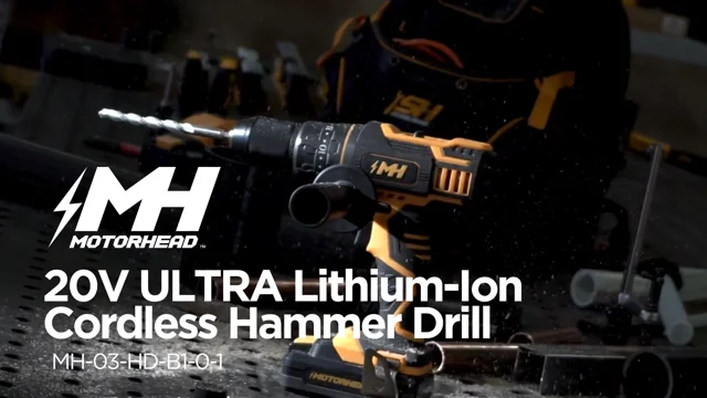 20V ULTRA Li-Ion Cordless Drill Driver – MOTORHEAD & STEELHEAD Tools