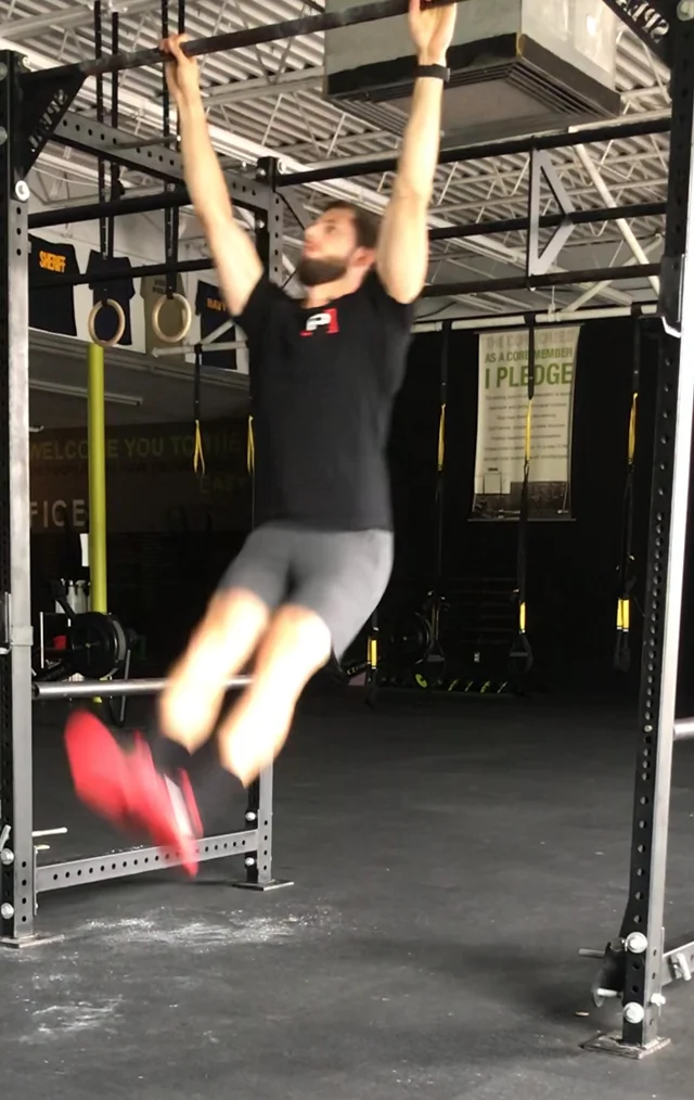 Chin over bar pull up 