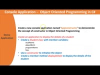 Live Coding Demo Application - Constructor