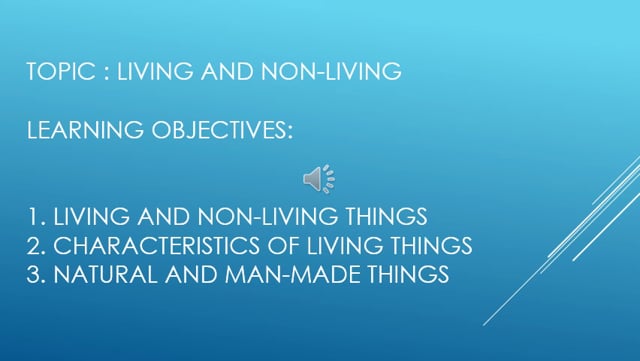 Living and Non Living Things