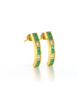 Video: Orecchini in Smeraldo Diamanti Argento 925