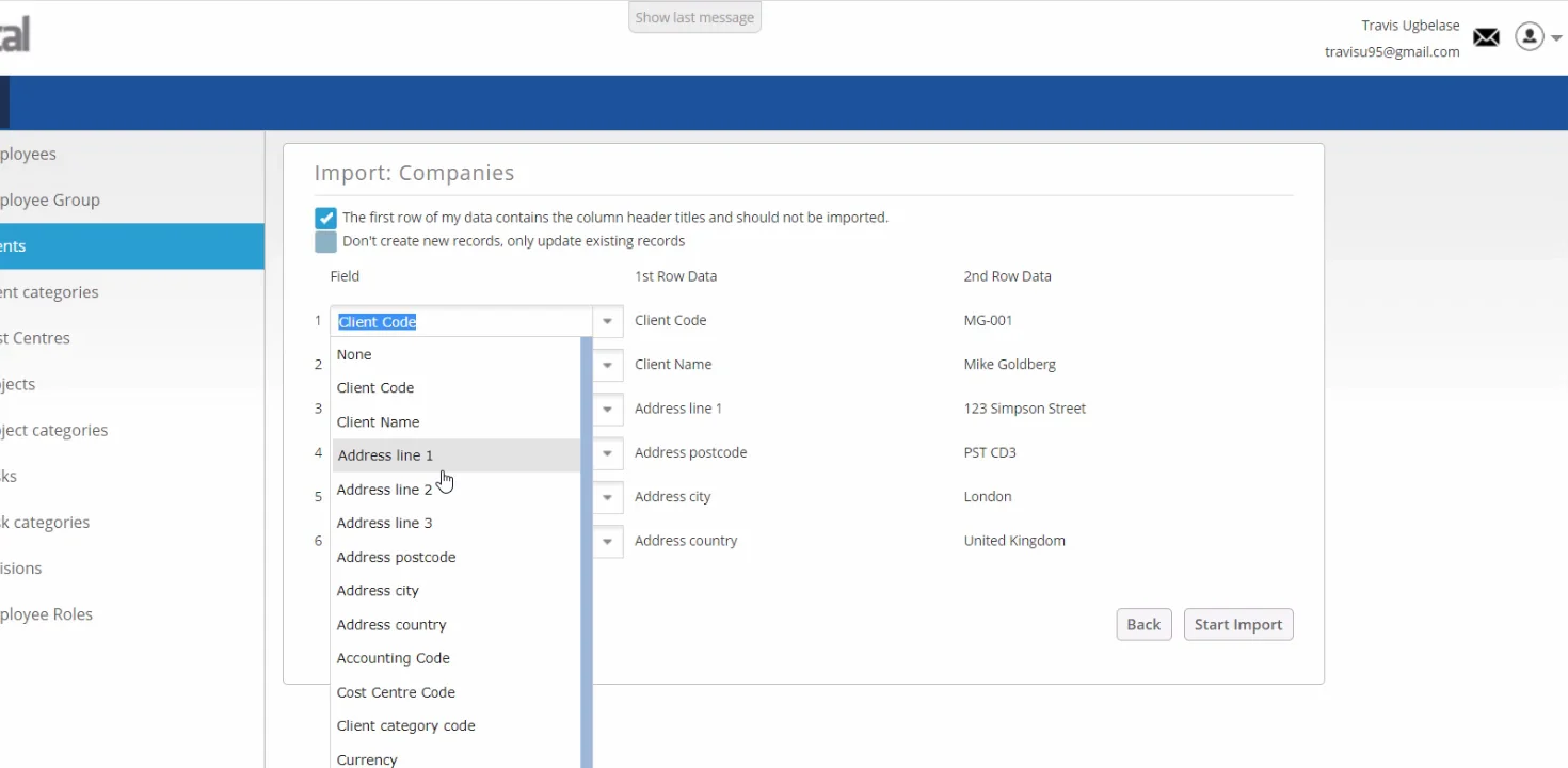 How to import Clients on Vimeo