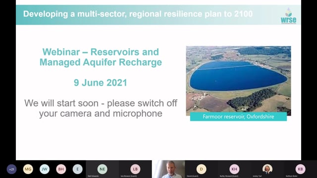 WRSE Webinar on Reservoirs and managed aquifer storage -(includes SESRO and SLR)