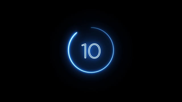 10 Minute Countdown Stock Video Footage for Free Download