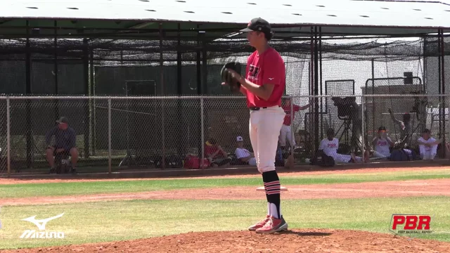 Hamilton Huskies starting pitcher Josh Tiedemann (8) during a 6A