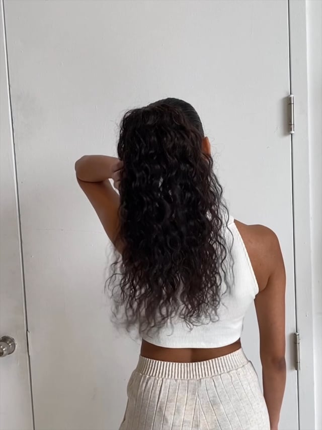 long curly hair back view tumblr