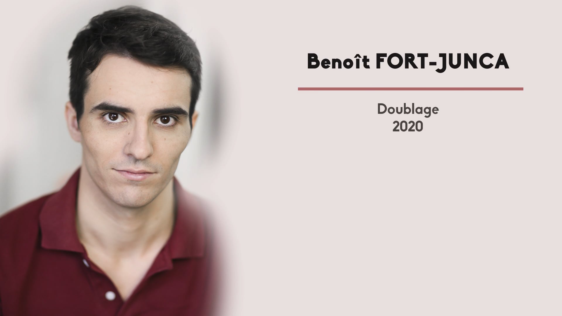 Vidéo Doublage live action [2020]