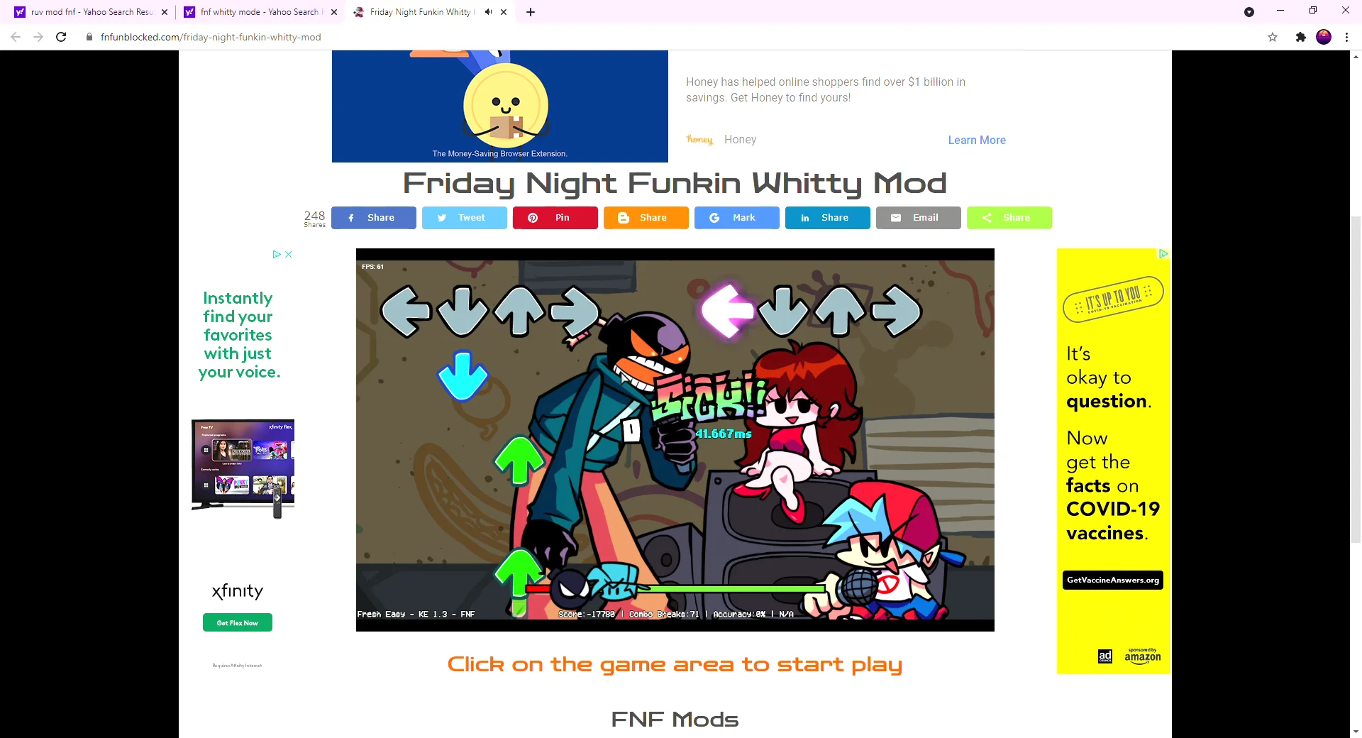 Friday Night Funkin Whitty Mod - Unblocked Game - Google Chrome 2021-06 ...