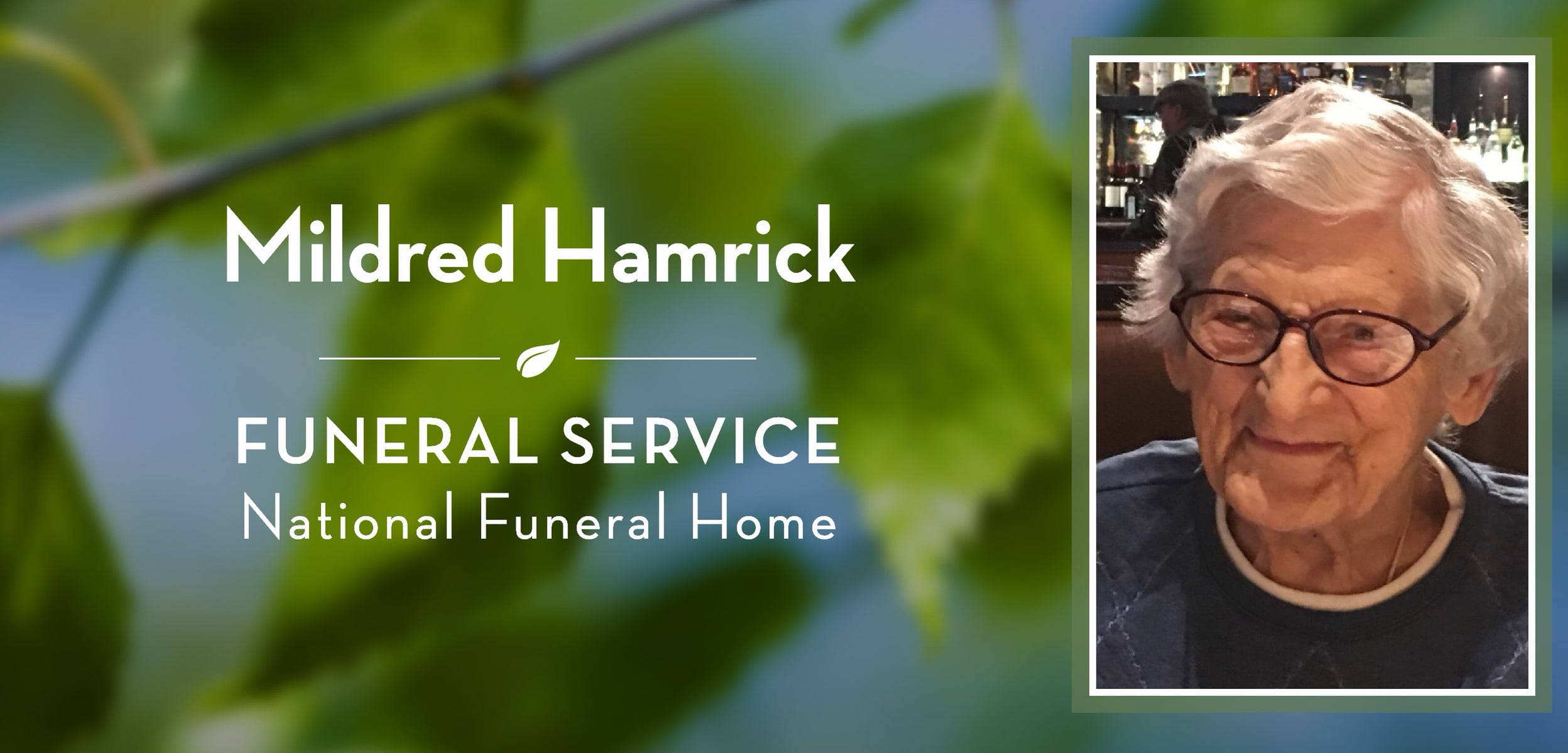 Mildred Hamrick Funeral Service on Vimeo